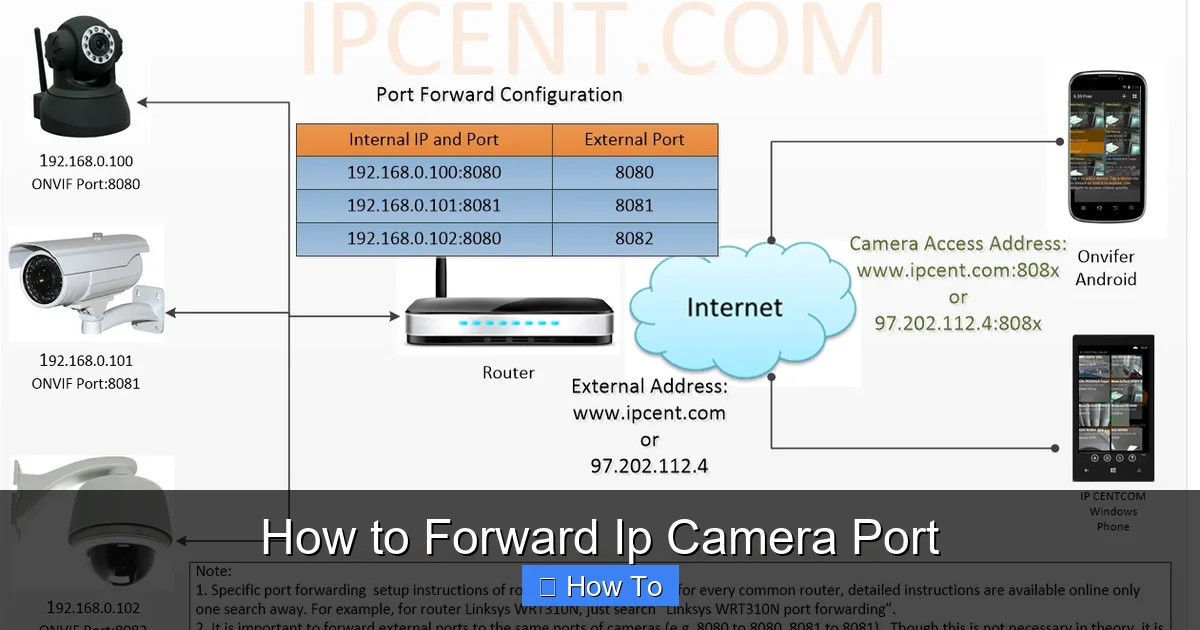 How to Forward Ip Camera Port