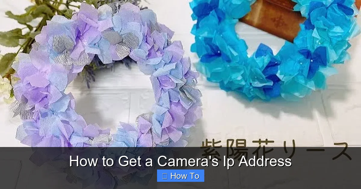 How to Get a Camera's Ip Address