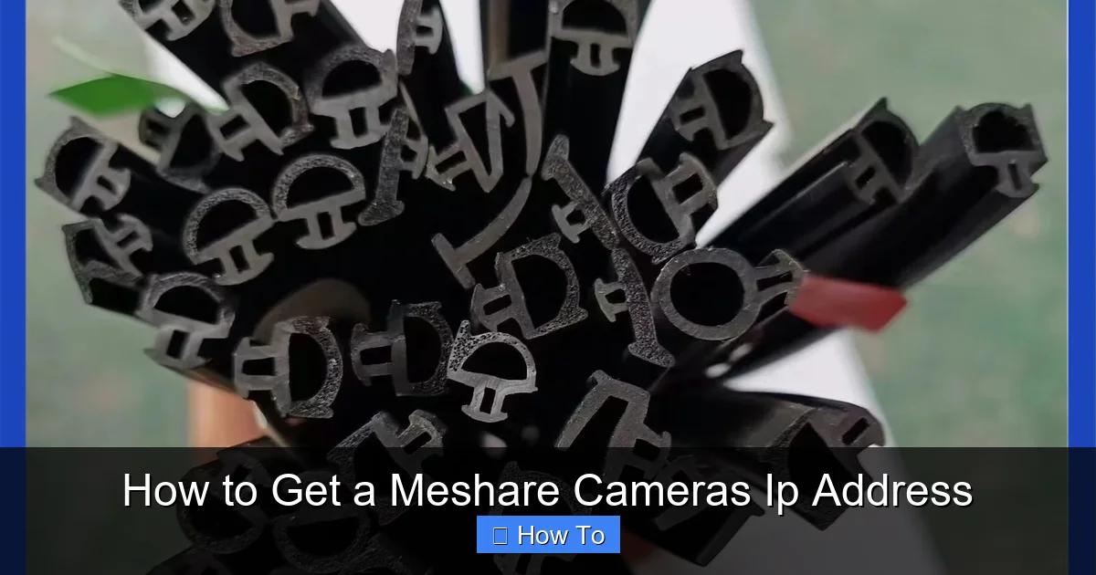 How to Get a Meshare Cameras Ip Address