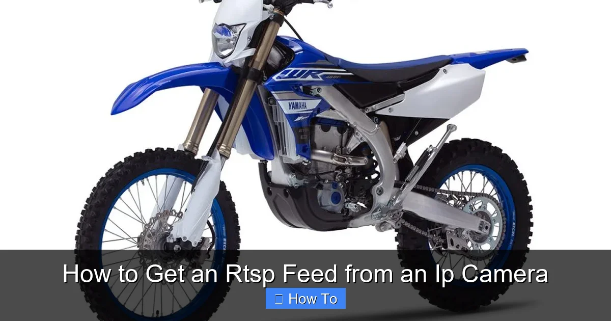 How to Get an Rtsp Feed from an Ip Camera