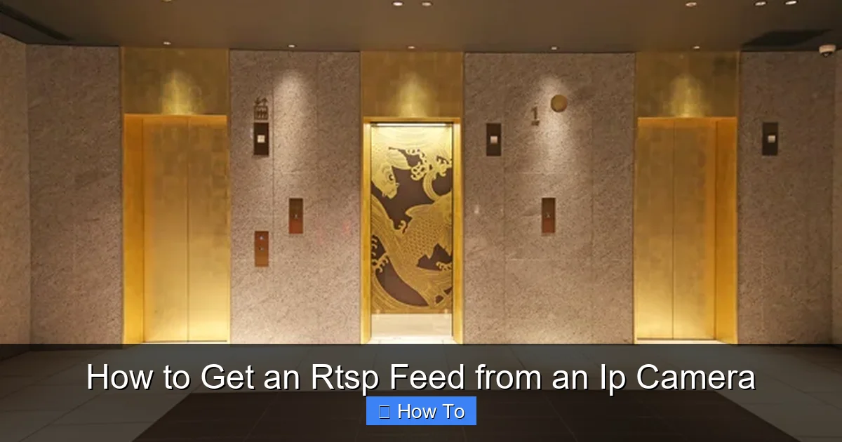 How to Get an Rtsp Feed from an Ip Camera