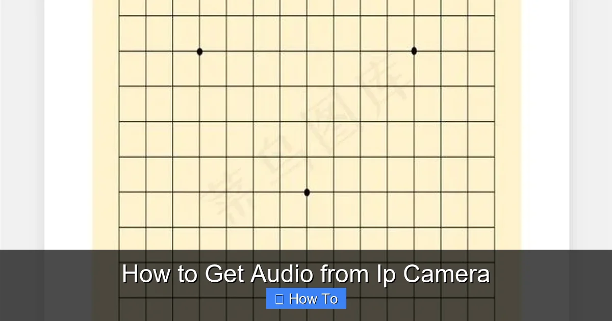How to Get Audio from Ip Camera