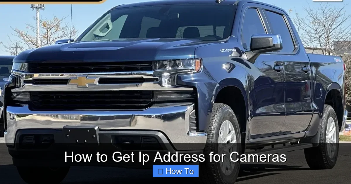 How to Get Ip Address for Cameras