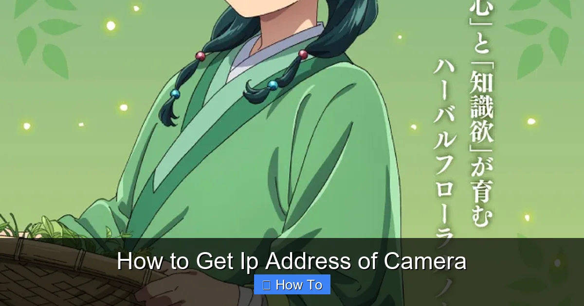 How to Get Ip Address of Camera