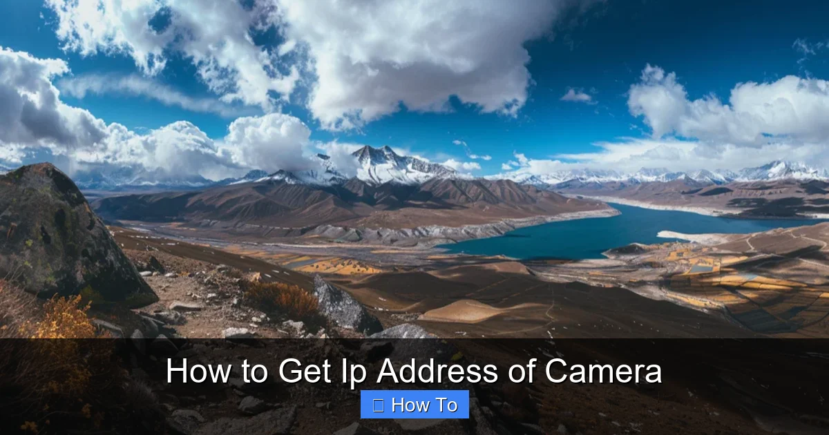 How to Get Ip Address of Camera