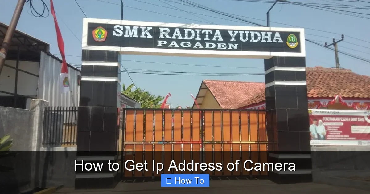 How to Get Ip Address of Camera