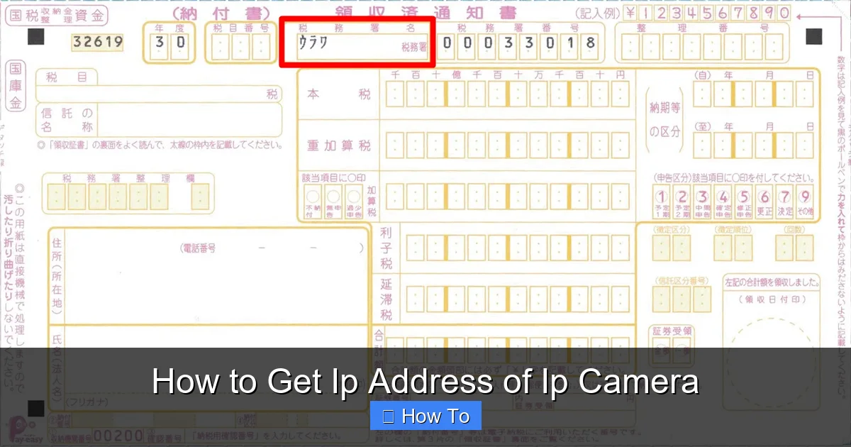 How to Get Ip Address of Ip Camera