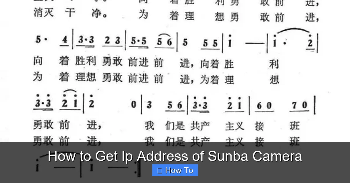 How to Get Ip Address of Sunba Camera