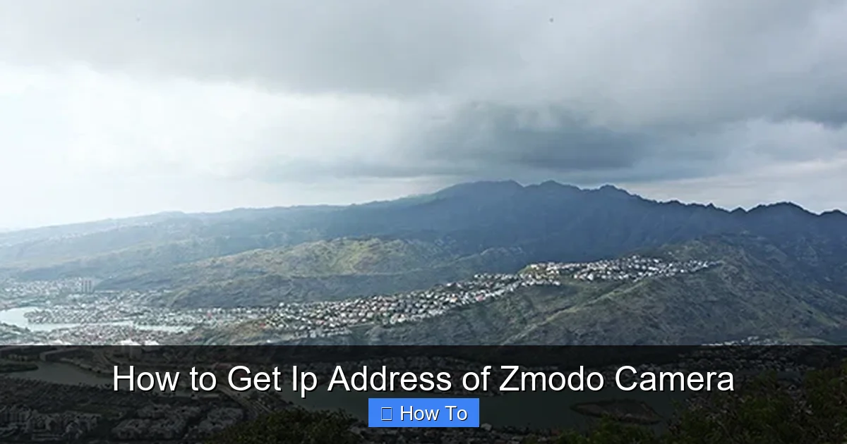 How to Get Ip Address of Zmodo Camera