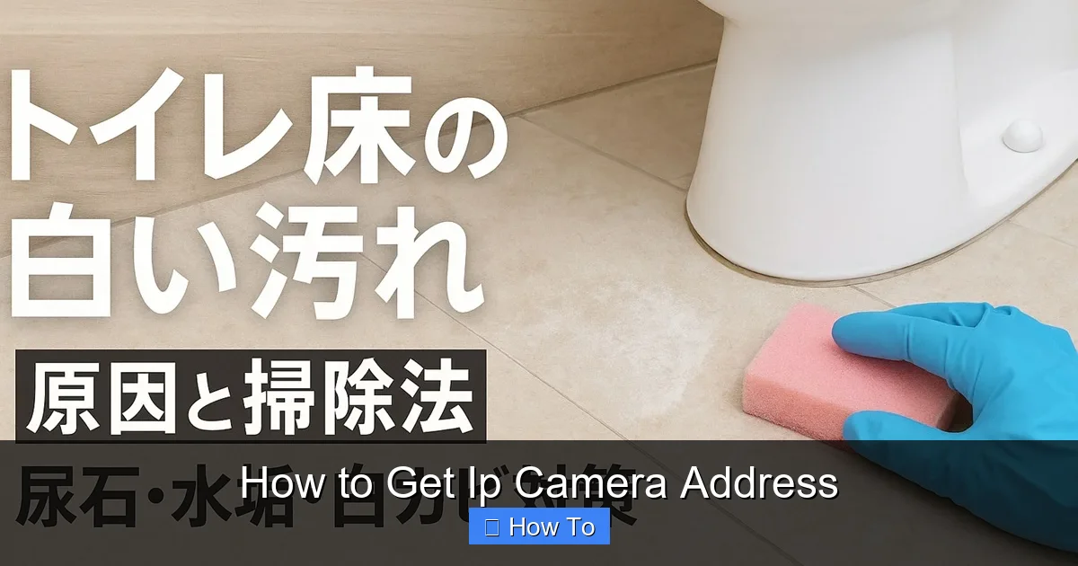 How to Get Ip Camera Address