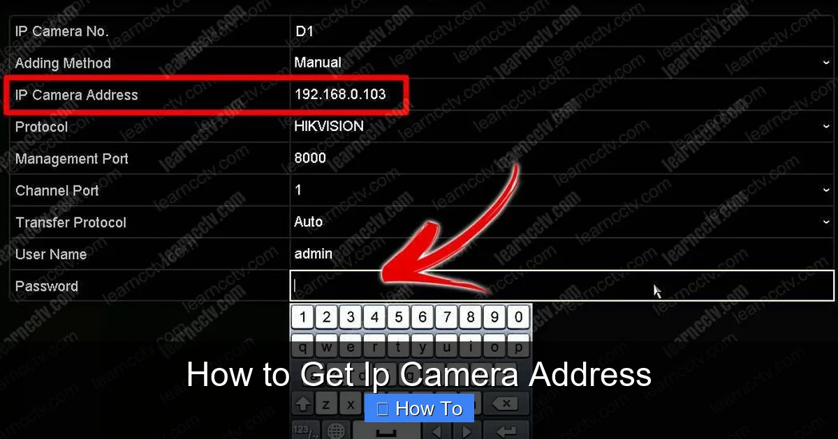 How to Get Ip Camera Address