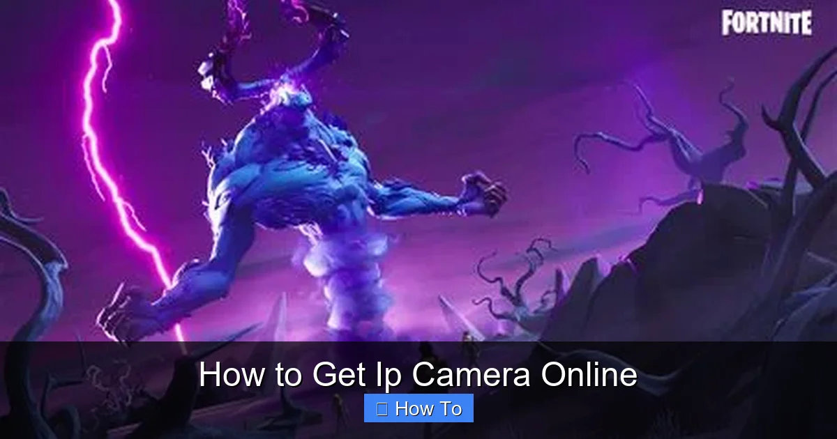 How to Get Ip Camera Online