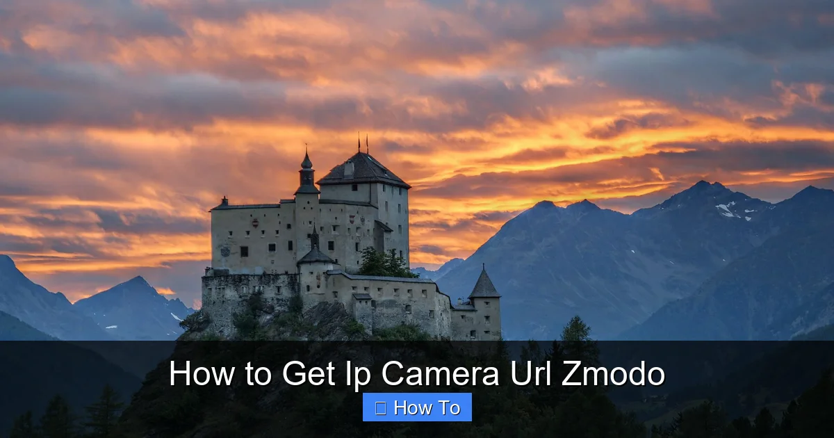 How to Get Ip Camera Url Zmodo