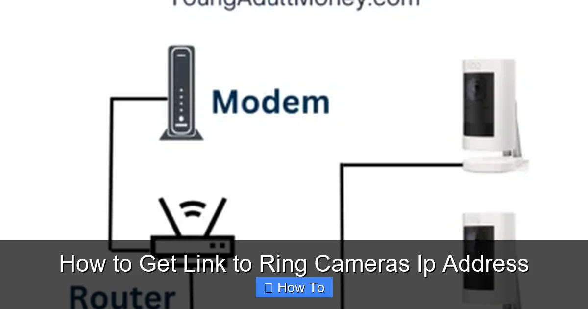 How to Get Link to Ring Cameras Ip Address