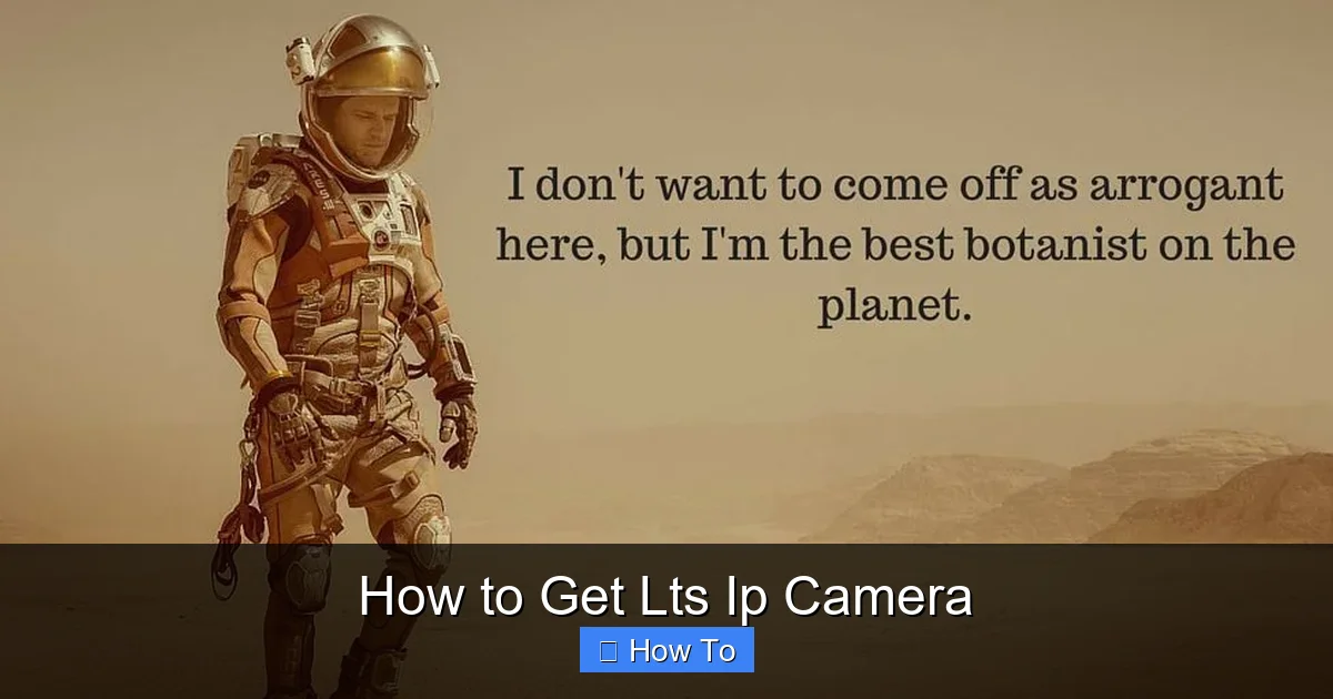 How to Get Lts Ip Camera