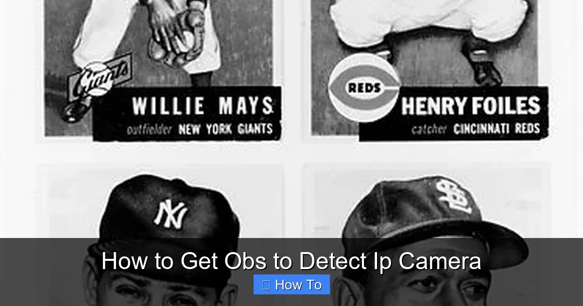 How to Get Obs to Detect Ip Camera
