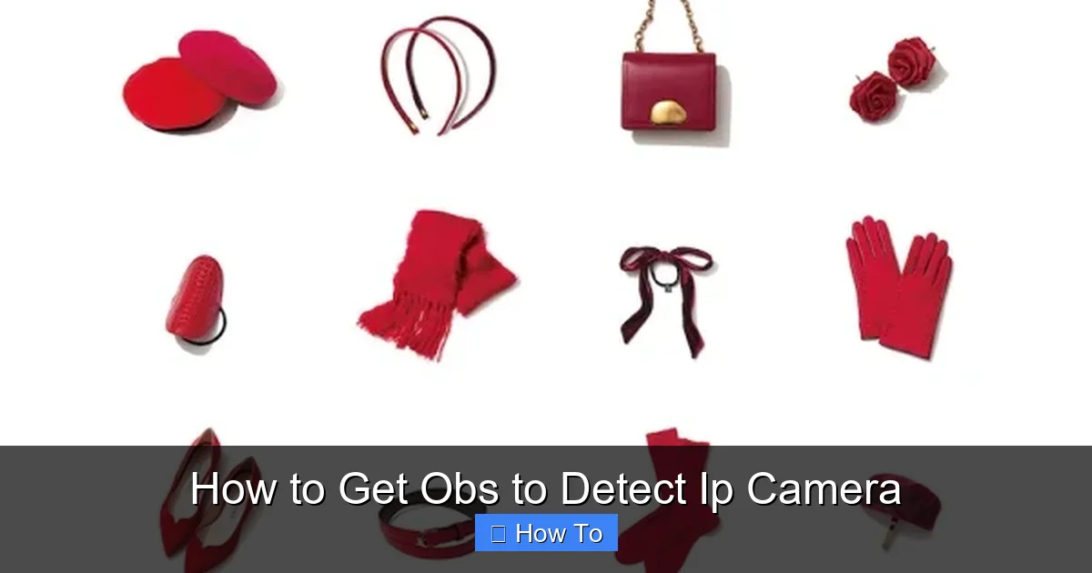 How to Get Obs to Detect Ip Camera