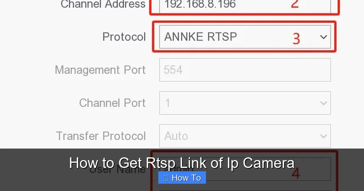 How to Get Rtsp Link of Ip Camera