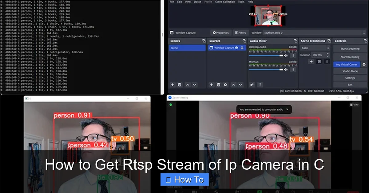 How to Get Rtsp Stream of Ip Camera in C
