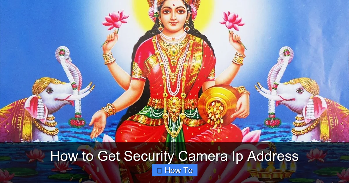 How to Get Security Camera Ip Address