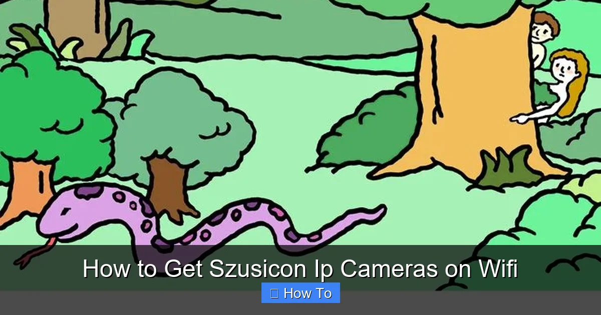 How to Get Szusicon Ip Cameras on Wifi