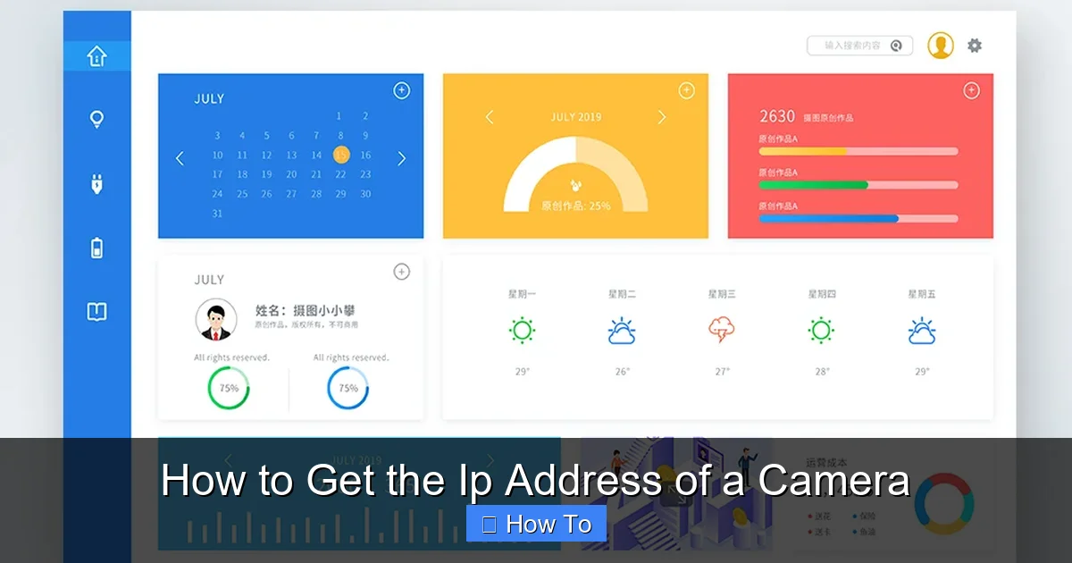 How to Get the Ip Address of a Camera