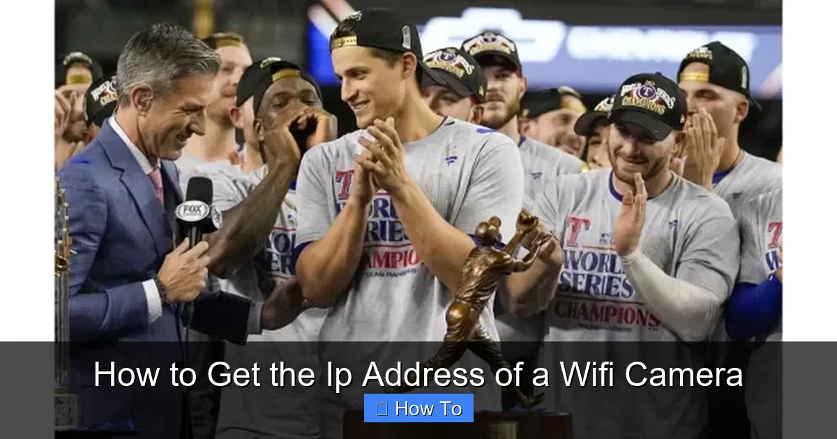 How to Get the Ip Address of a Wifi Camera