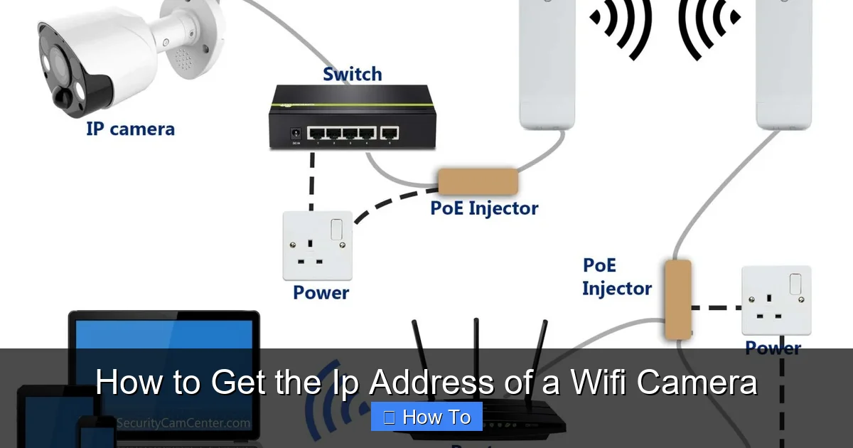 How to Get the Ip Address of a Wifi Camera