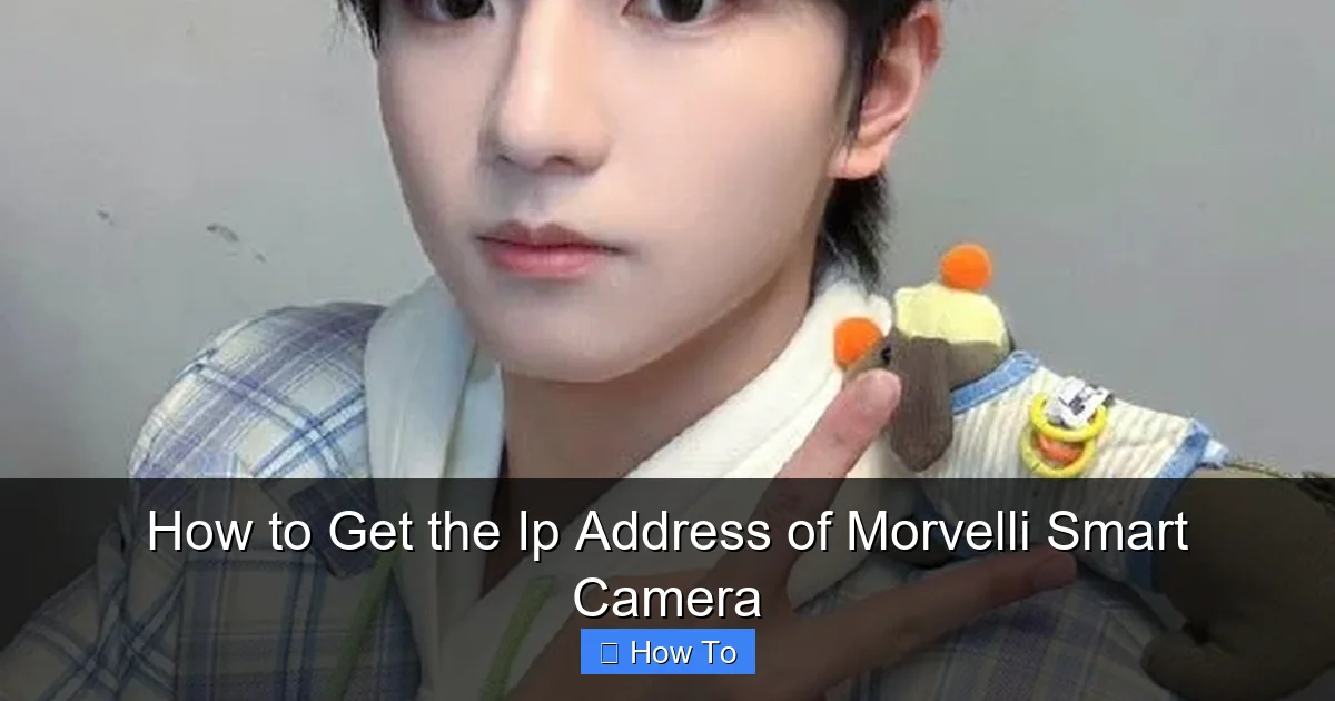 How to Get the Ip Address of Morvelli Smart Camera
