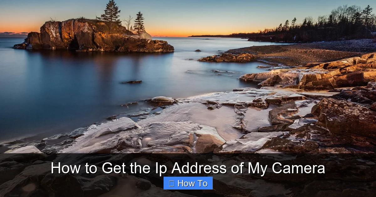 How to Get the Ip Address of My Camera