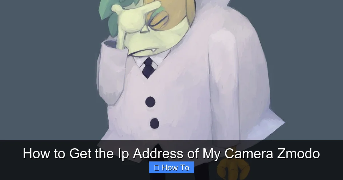 How to Get the Ip Address of My Camera Zmodo