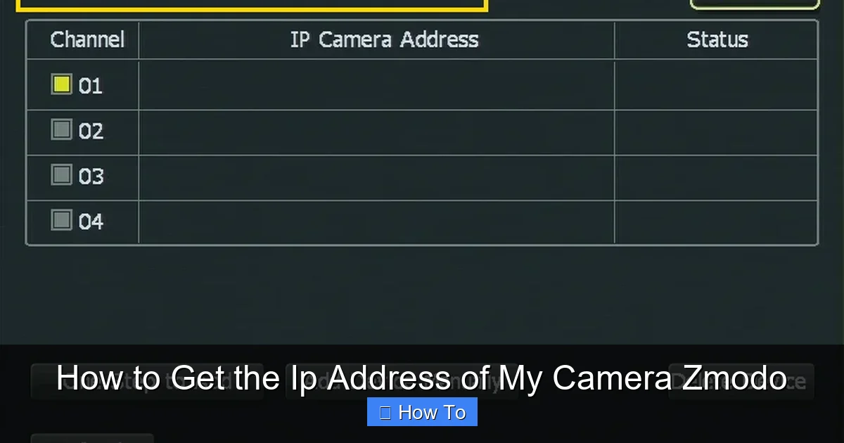 How to Get the Ip Address of My Camera Zmodo