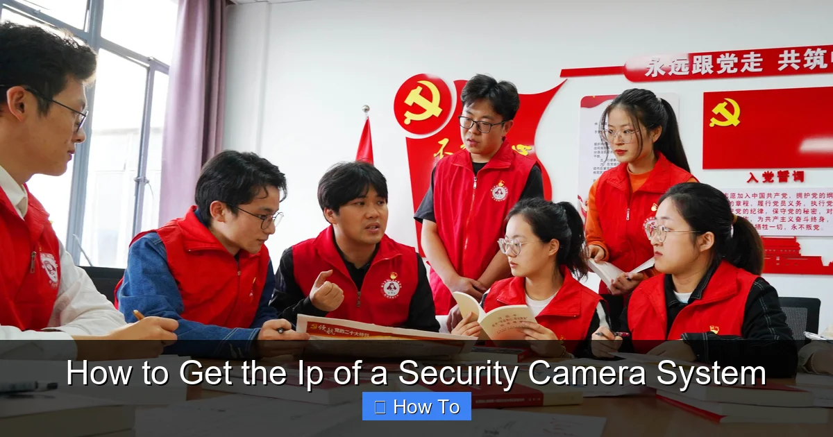 How to Get the Ip of a Security Camera System