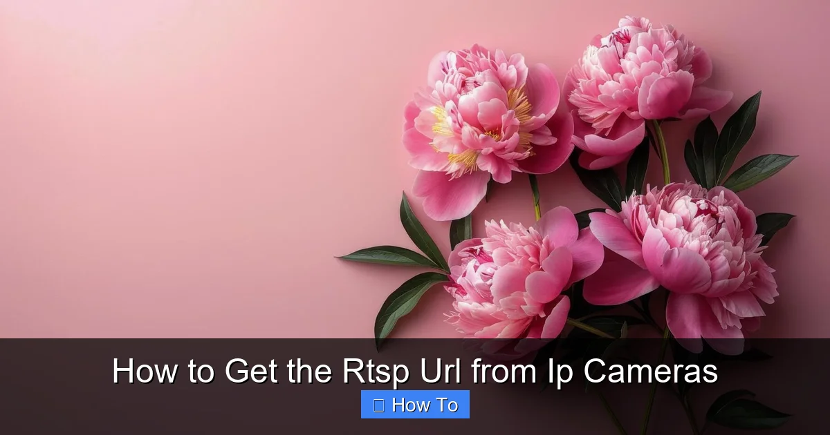 How to Get the Rtsp Url from Ip Cameras