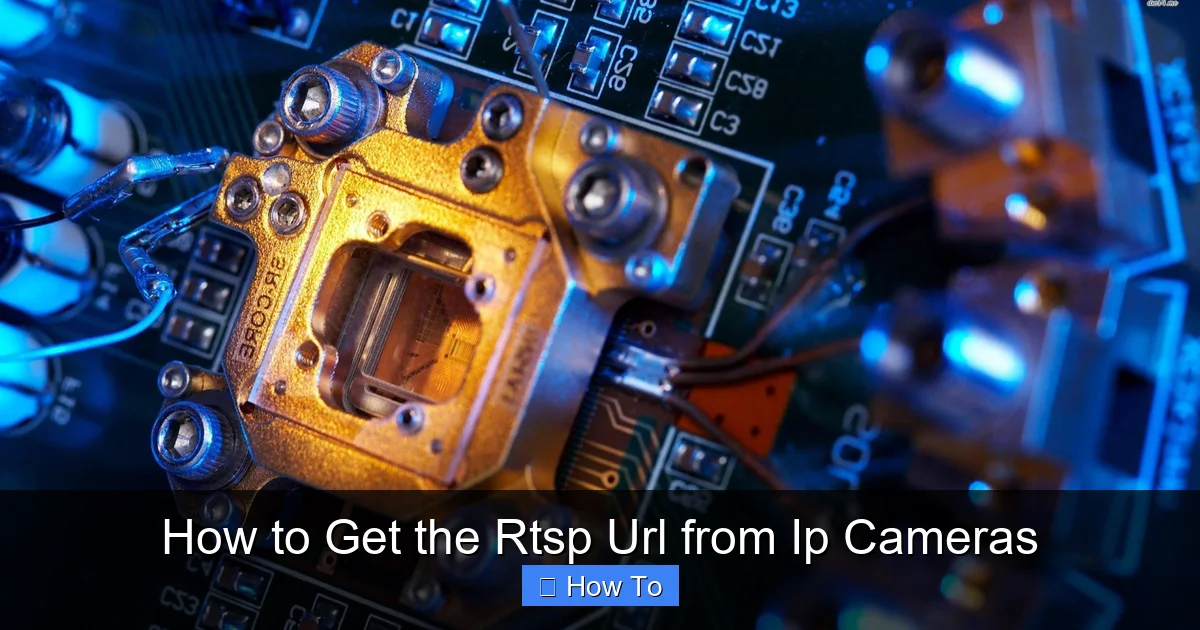 How to Get the Rtsp Url from Ip Cameras