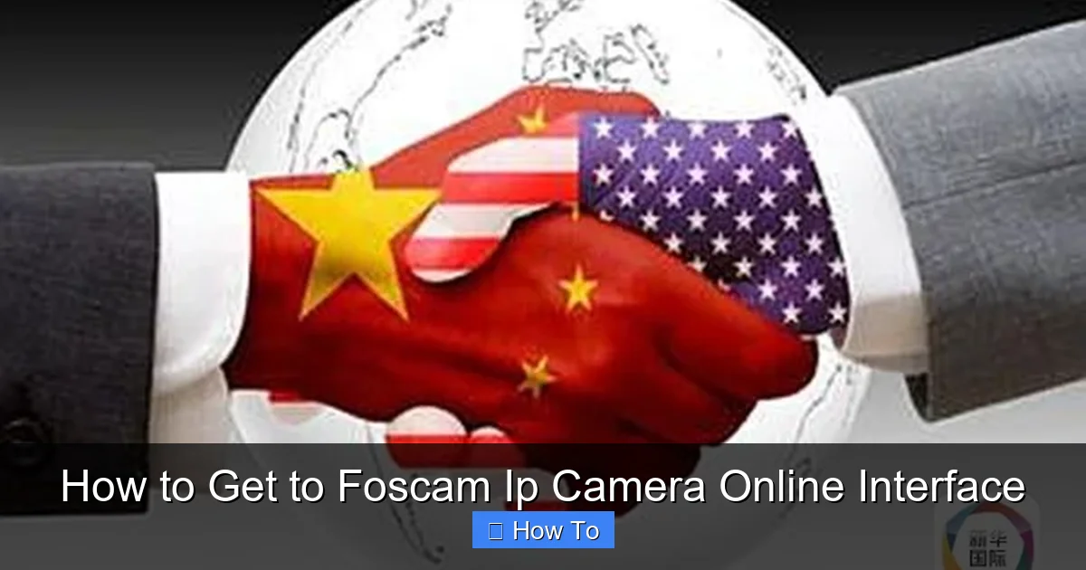 How to Get to Foscam Ip Camera Online Interface
