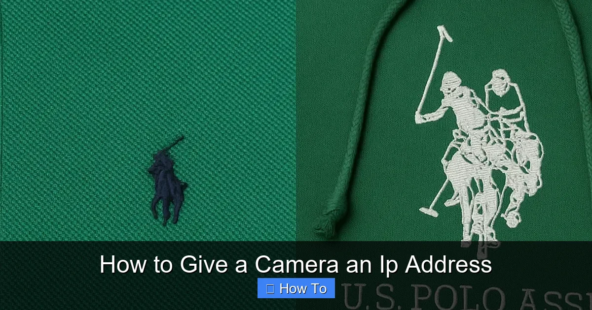 How to Give a Camera an Ip Address