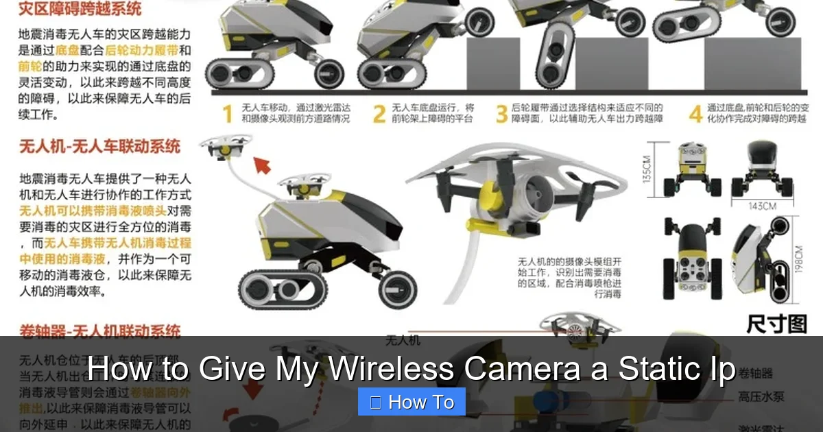 How to Give My Wireless Camera a Static Ip