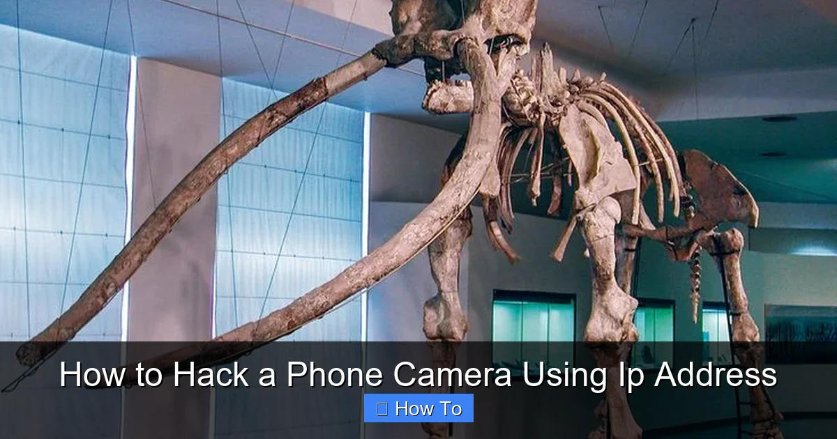 How to Hack a Phone Camera Using Ip Address