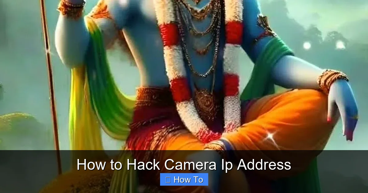 How to Hack Camera Ip Address