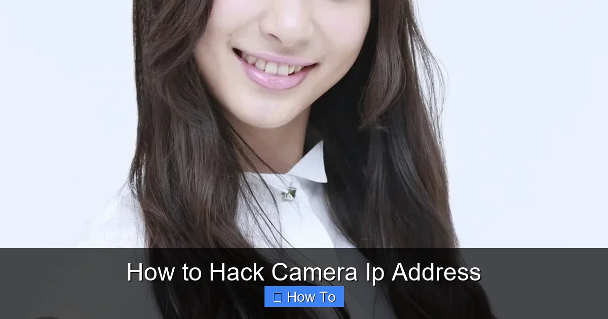 How to Hack Camera Ip Address