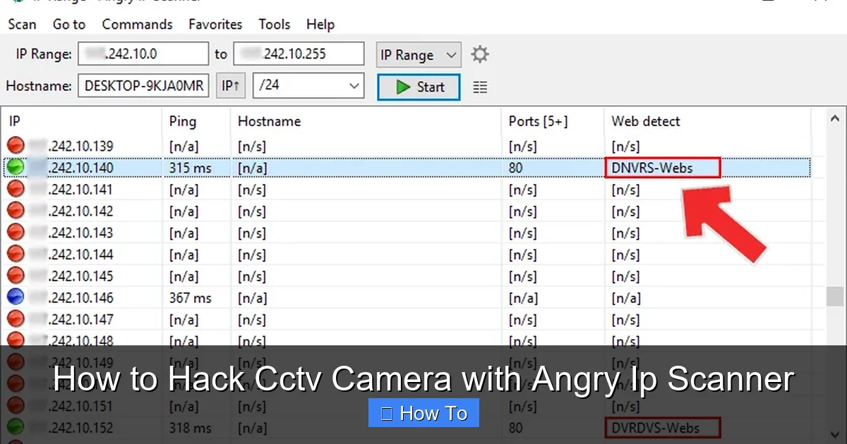 How to Hack Cctv Camera with Angry Ip Scanner