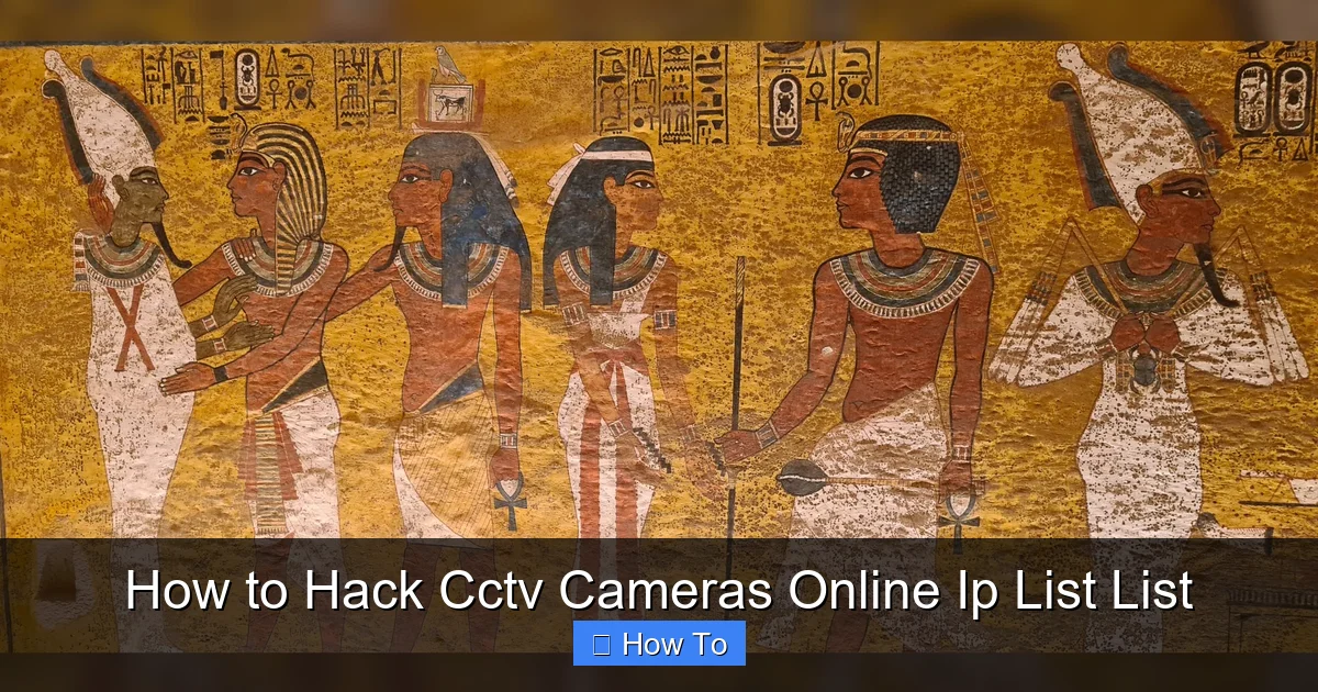 How to Hack Cctv Cameras Online Ip List List