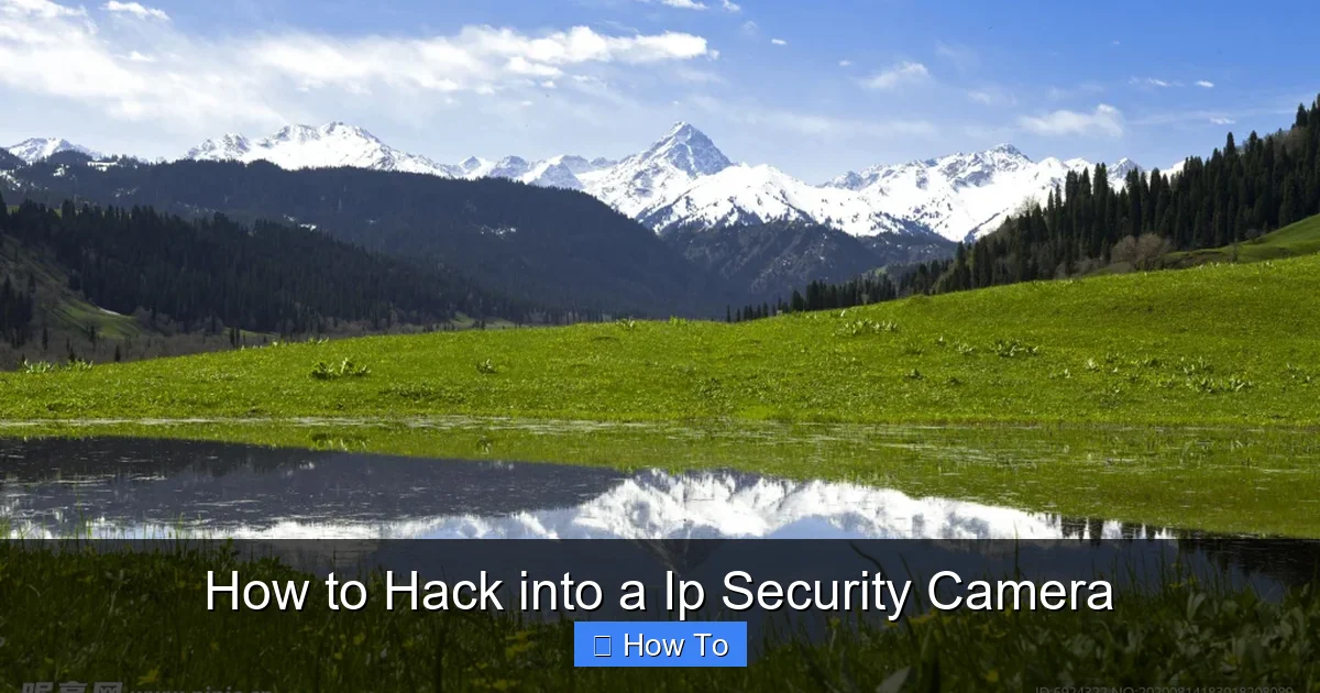 How to Hack into a Ip Security Camera