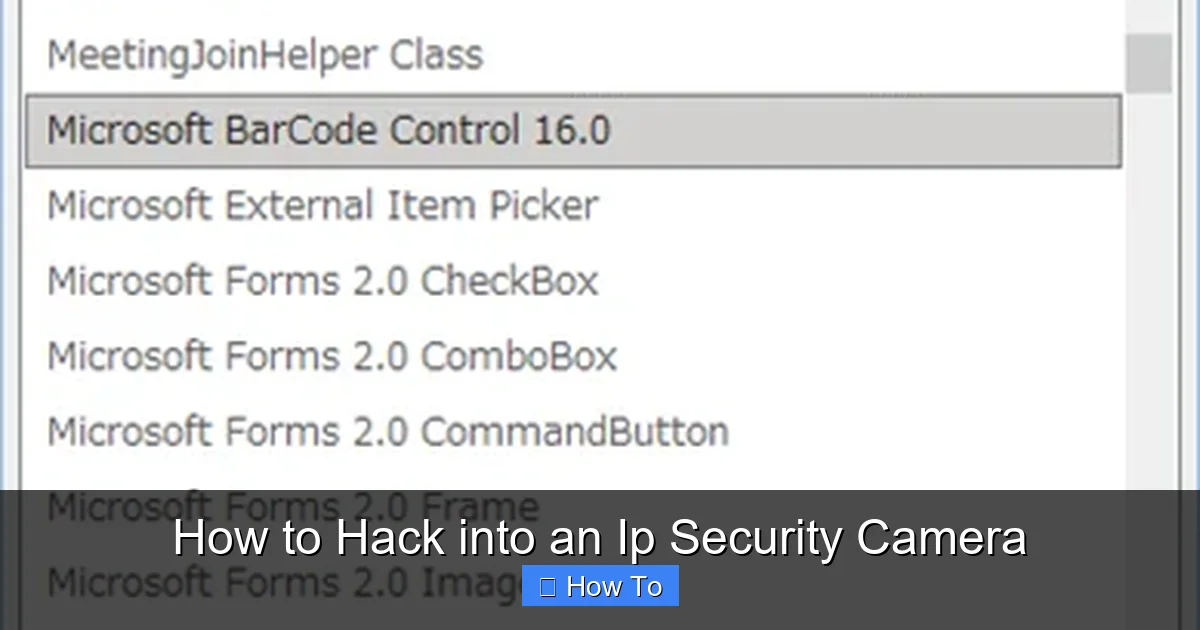 How to Hack into an Ip Security Camera