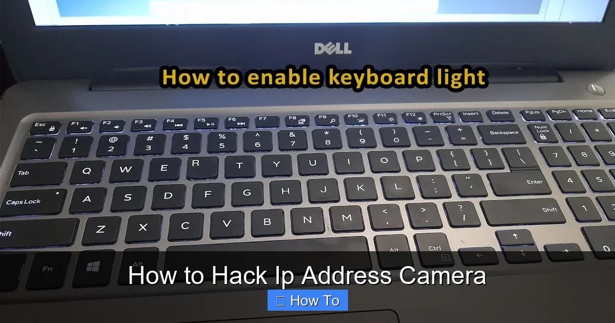 How to Hack Ip Address Camera