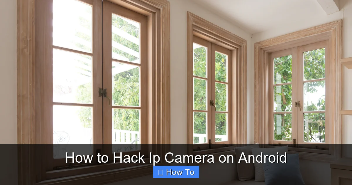 How to Hack Ip Camera on Android
