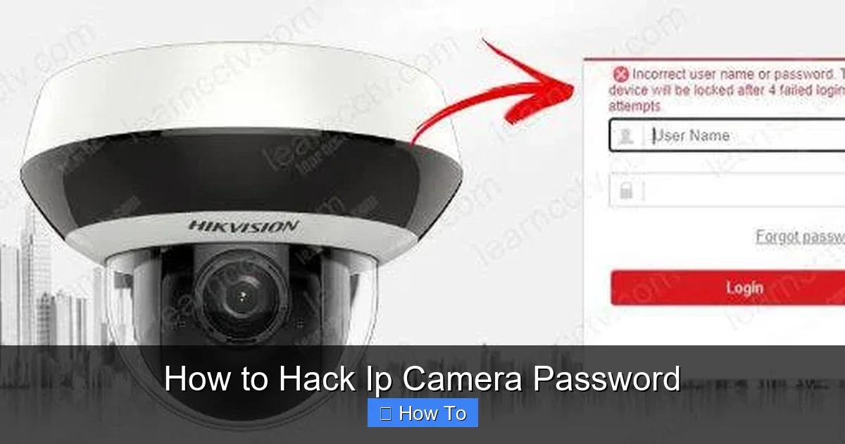 How to Hack Ip Camera Password