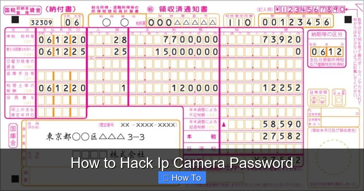 How to Hack Ip Camera Password