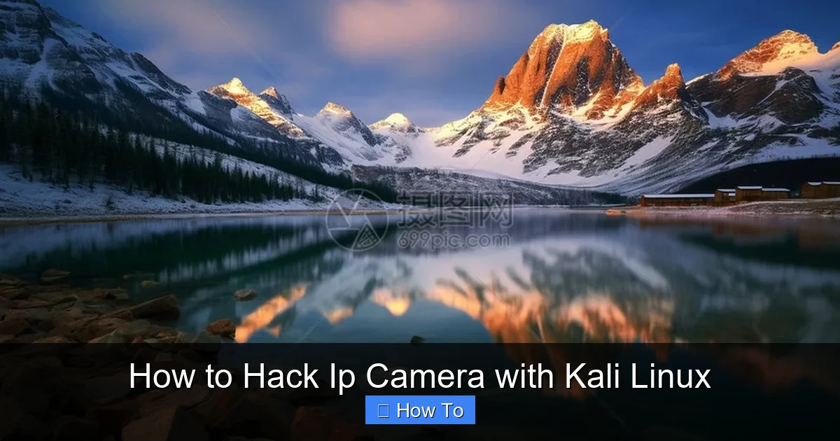 How to Hack Ip Camera with Kali Linux